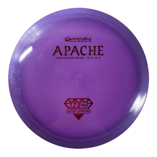 Gateway Disc Sports Apache | Hyper Diamond (HD) | Purple/Red 176g Disc Golf
