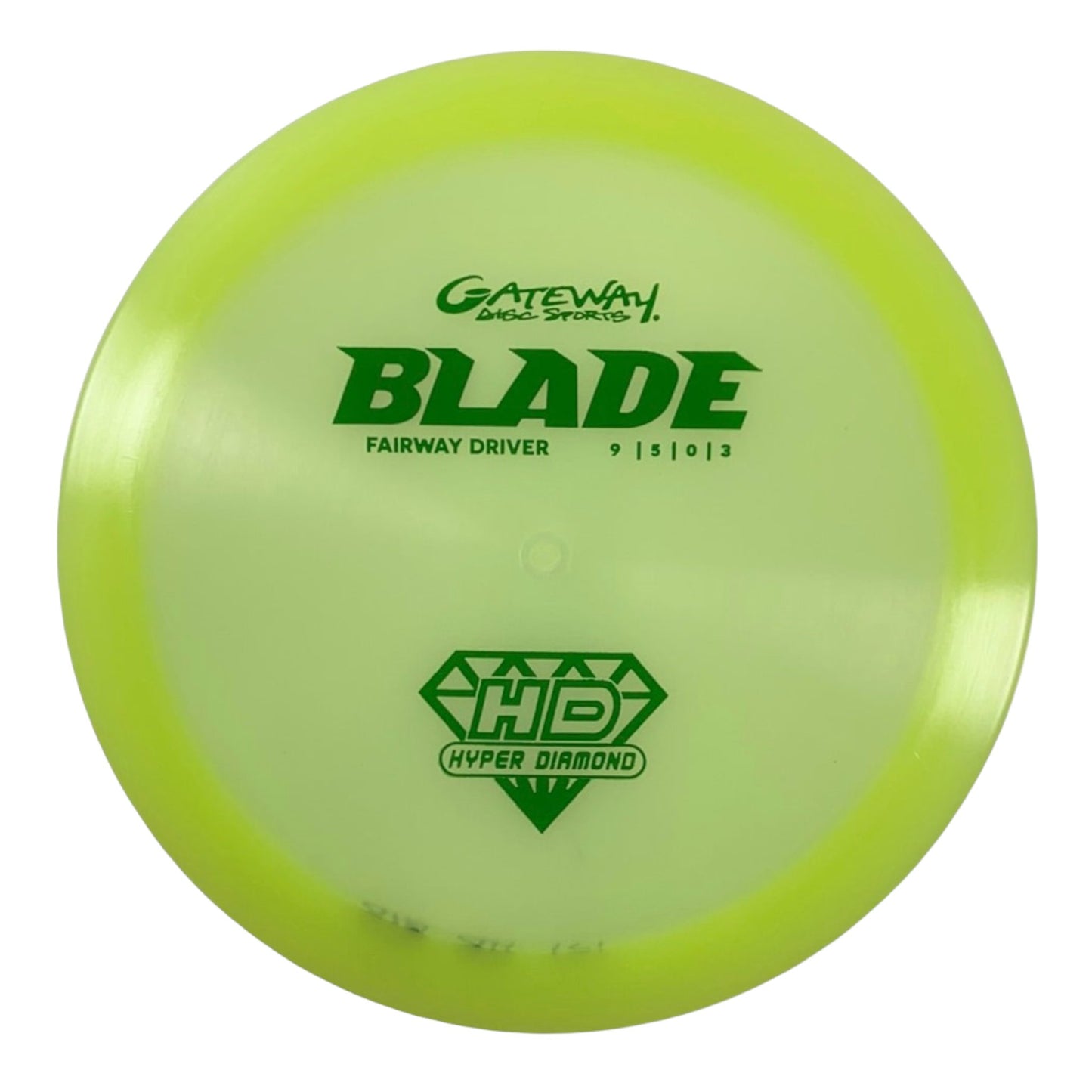 Gateway Disc Sports Blade | Hyper Diamond (HD) | Yellow/Green 171g Disc Golf