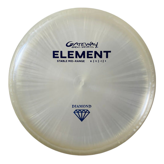 Gateway Disc Sports Element | Diamond | White/Blue 183g Disc Golf
