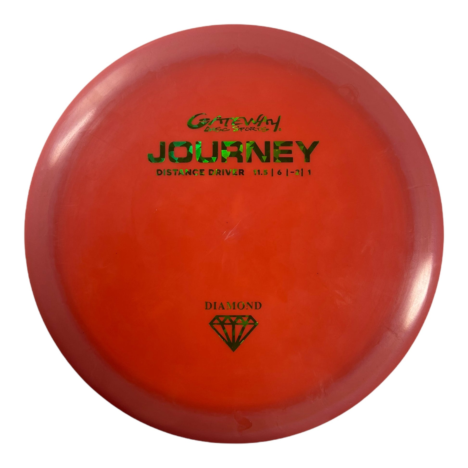 Gateway Disc Sports Journey | Diamond | Red/Green 175g Disc Golf
