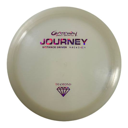 Gateway Disc Sports Journey | Diamond | White/Pink 174g Disc Golf