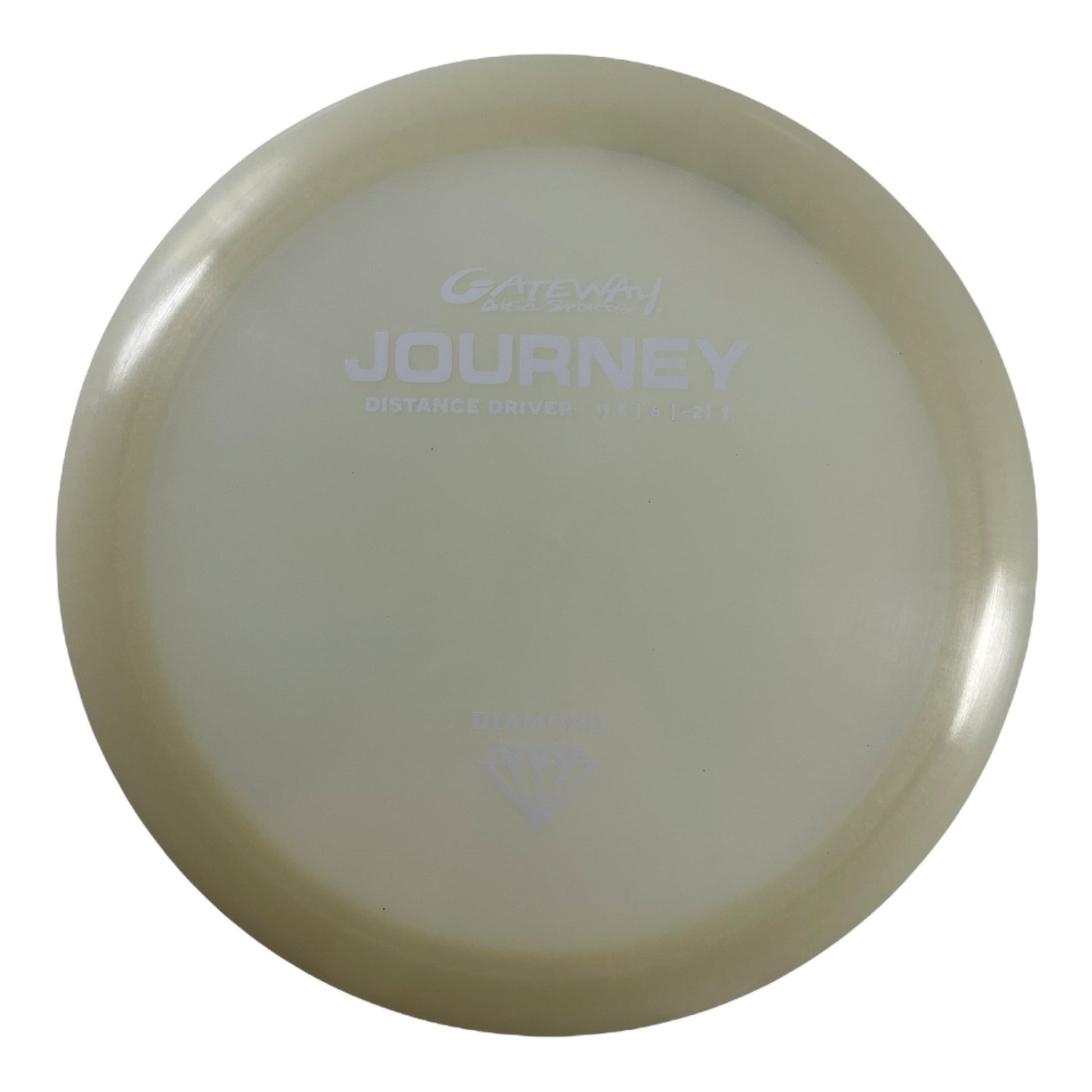Gateway Disc Sports Journey | Diamond | White/White 175g Disc Golf