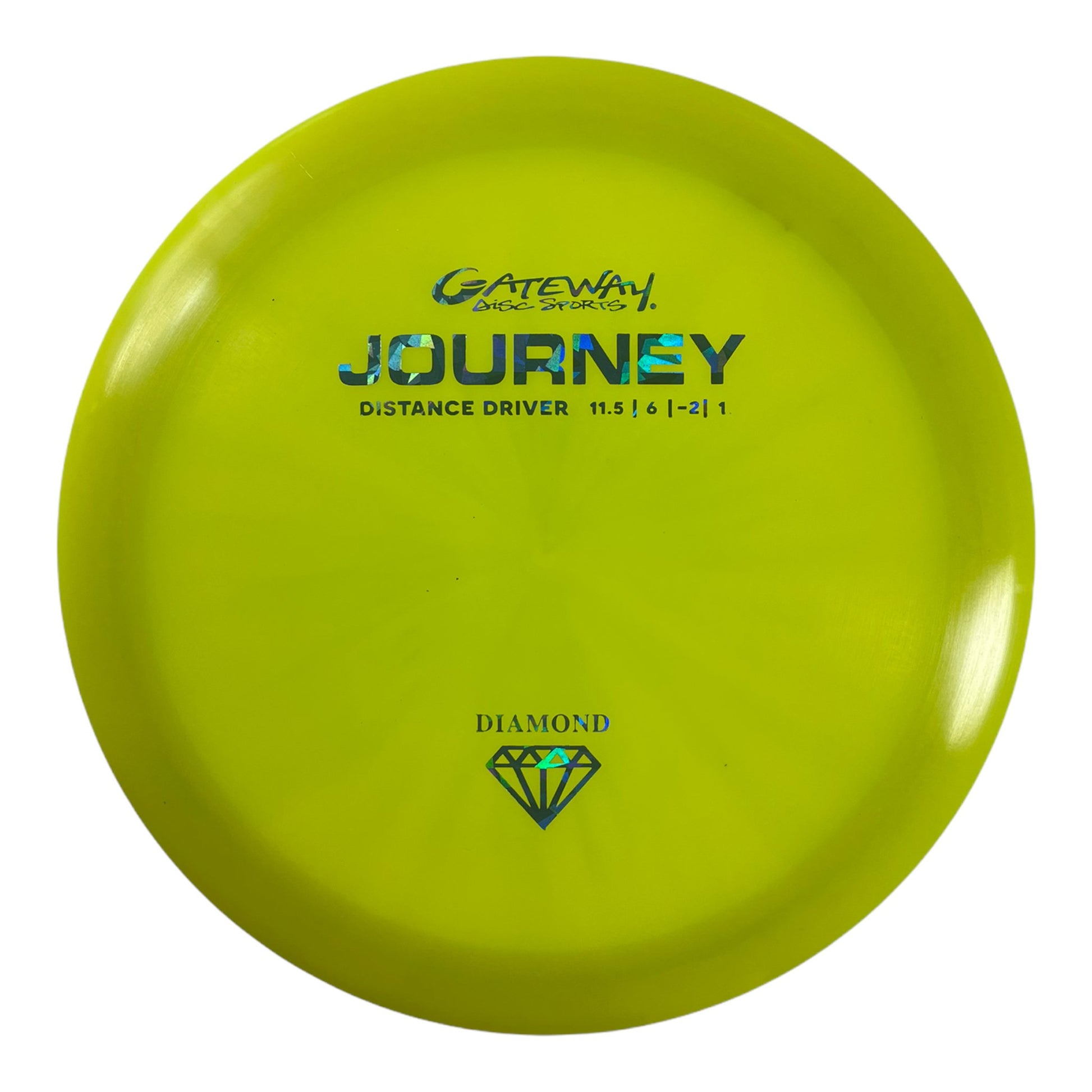 Gateway Disc Sports Journey | Diamond | Yellow/Blue 176g Disc Golf