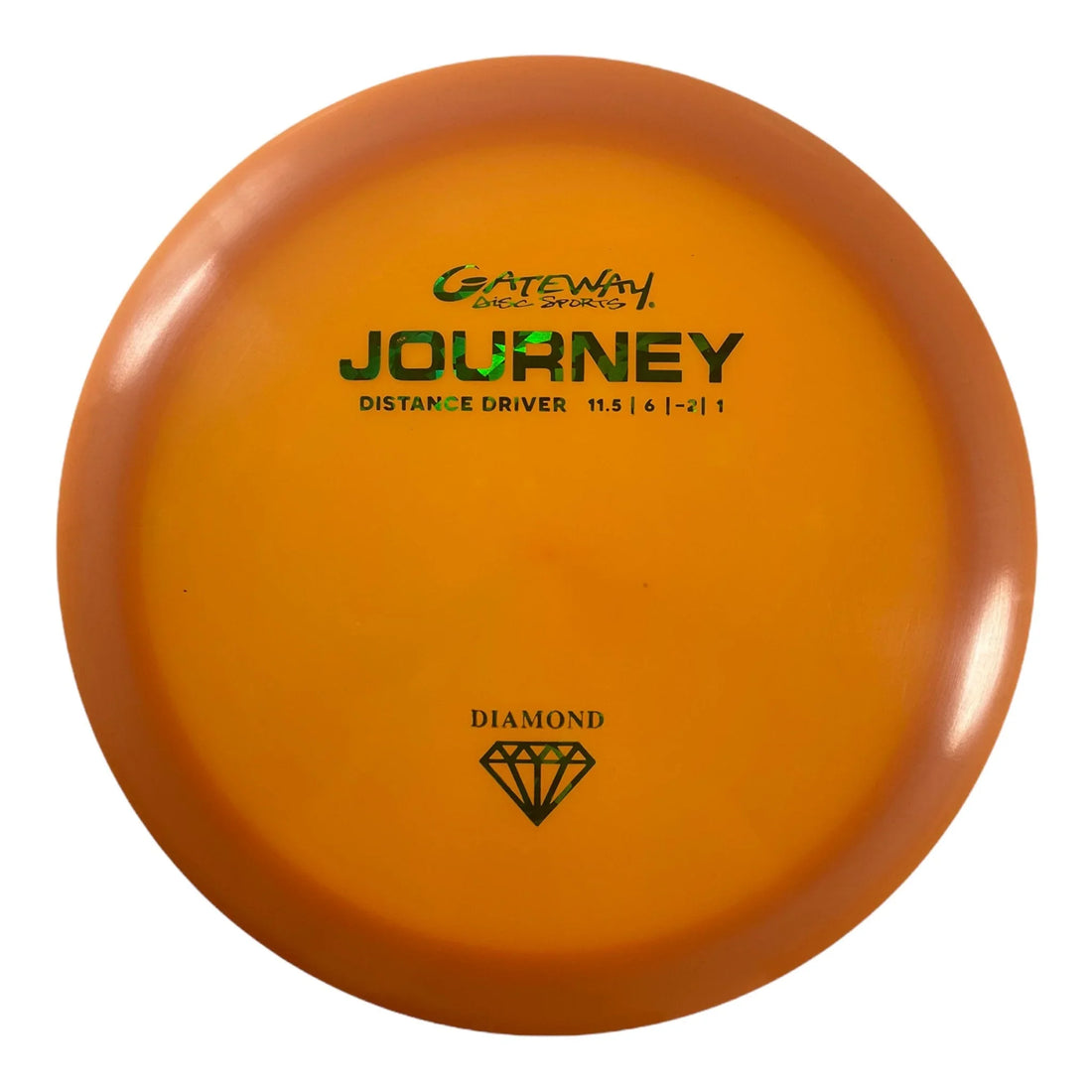 Gateway Disc Sports Journey | Diamond | Orange/Green 175g Disc Golf