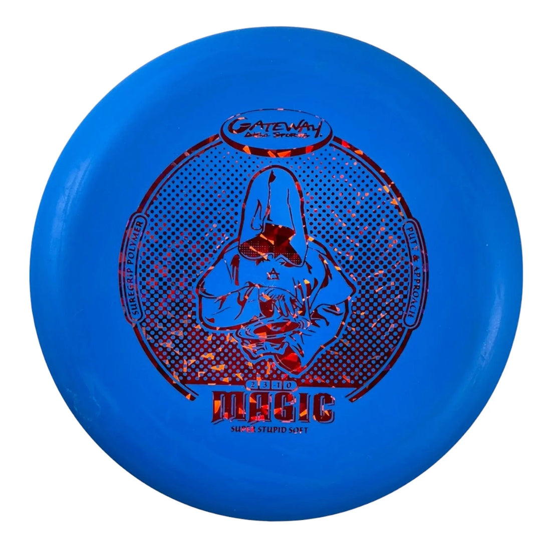 Gateway Disc Sports Magic | Super Stupid Soft (SSS) | Blue/Red 174g Disc Golf