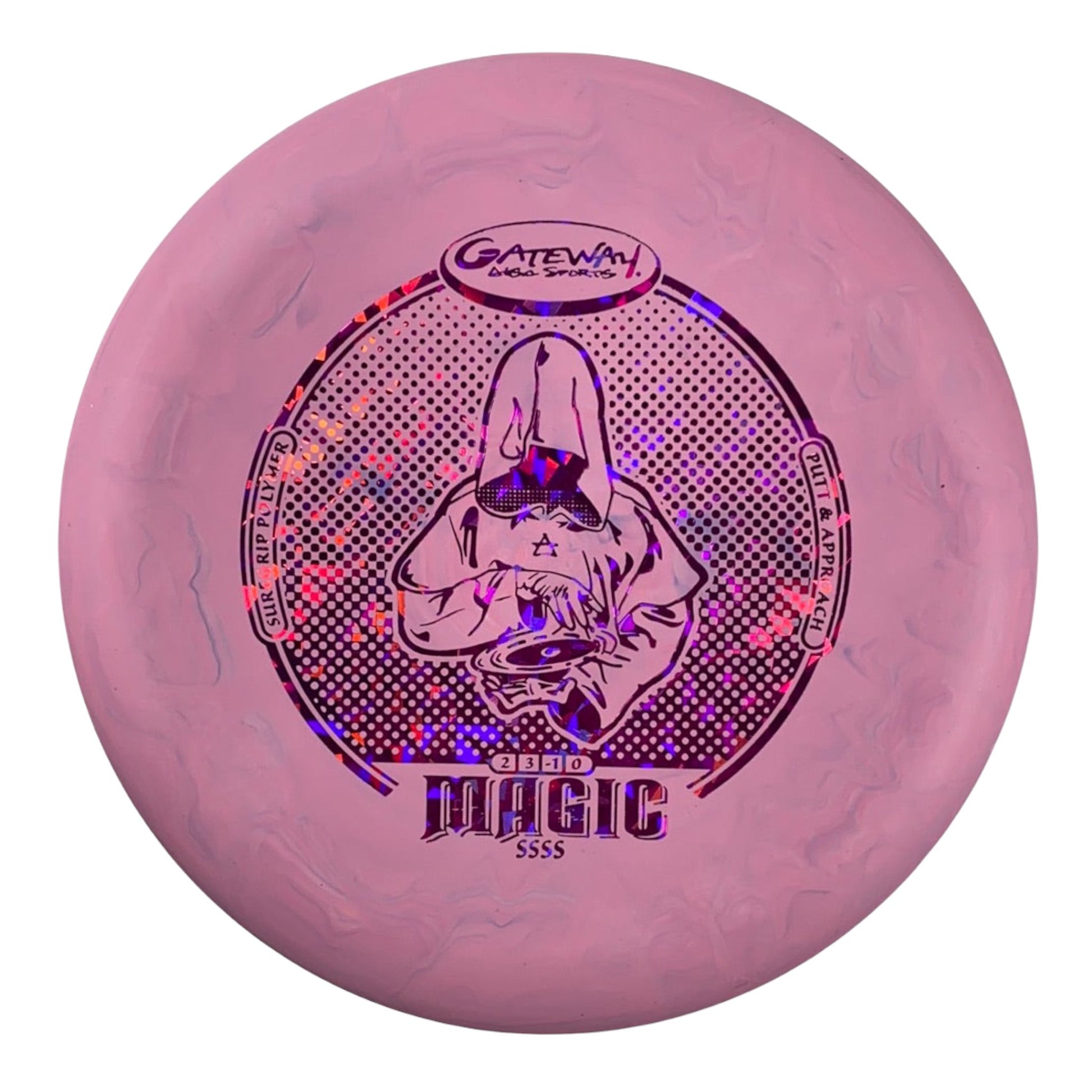Gateway Disc Sports Magic | Super Stupid Silly Soft (SSSS) | Pink/Pink 174g Disc Golf