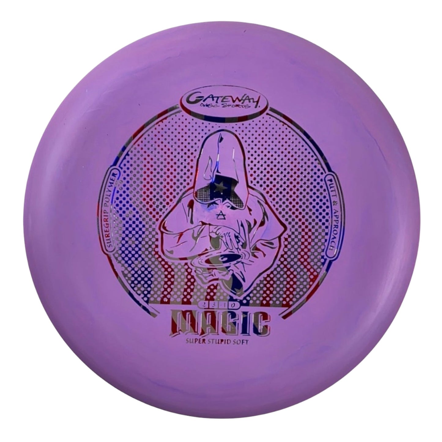 Gateway Disc Sports Magic | Super Stupid Soft (SSS) | Purple/USA 174g Disc Golf