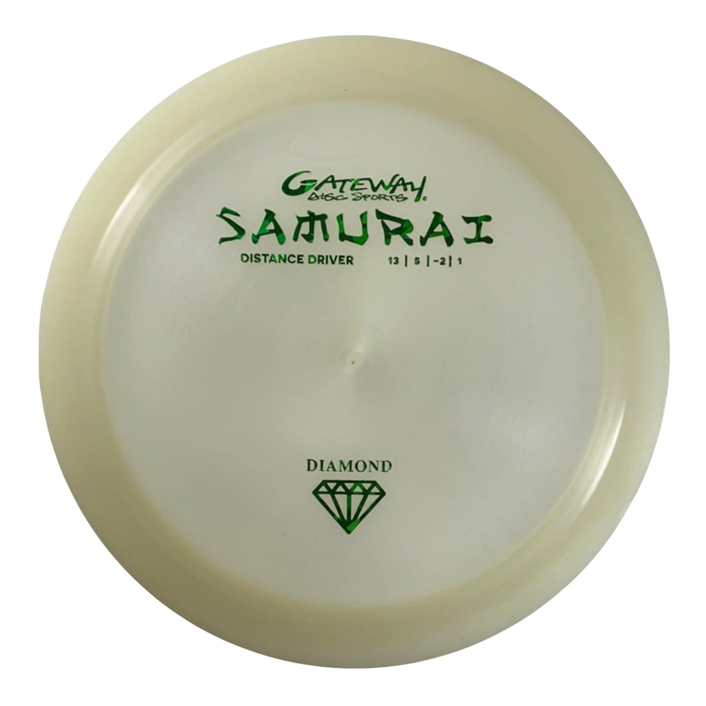 Gateway Disc Sports Samurai | Diamond | White/Green 172g Disc Golf