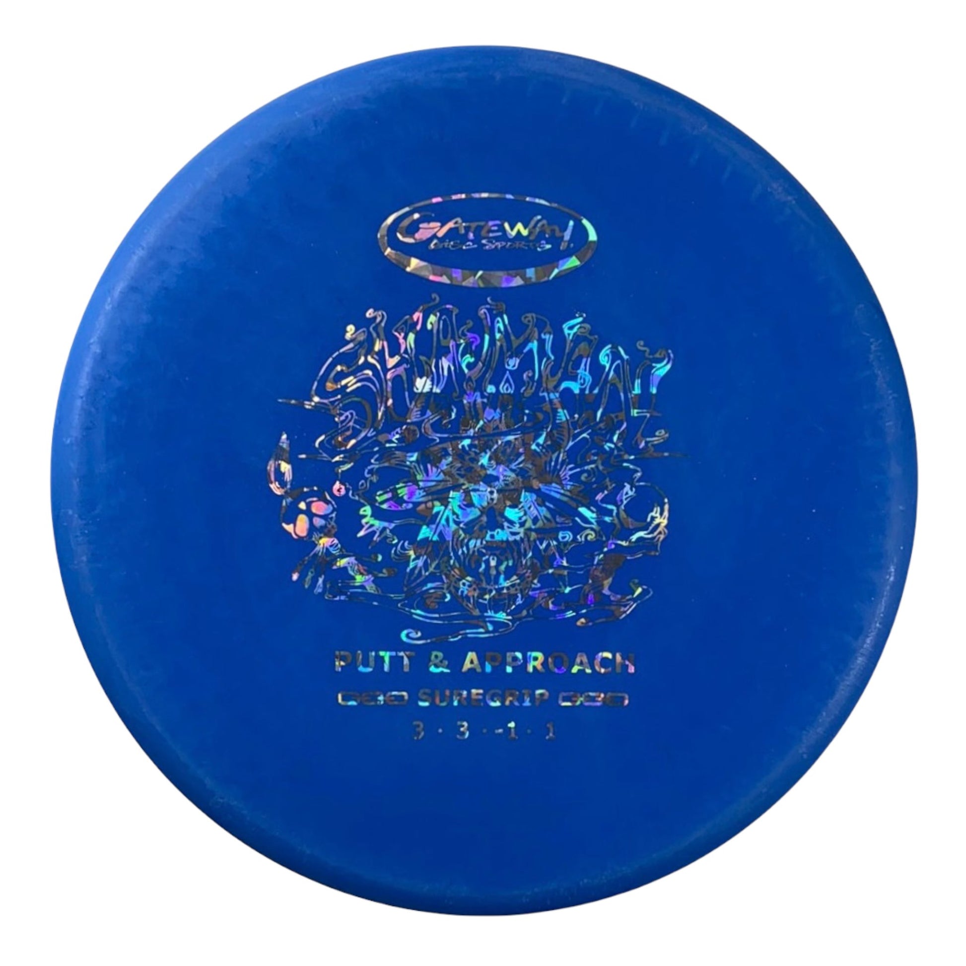 Gateway Disc Sports Shaman | Suregrip Super Soft | Blue/Holo 171-172g Disc Golf