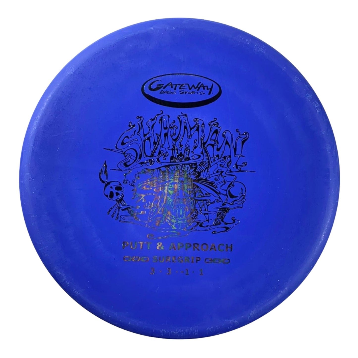 Gateway Disc Sports Shaman | Suregrip Super Soft | Blue/Multi 174-175g Disc Golf