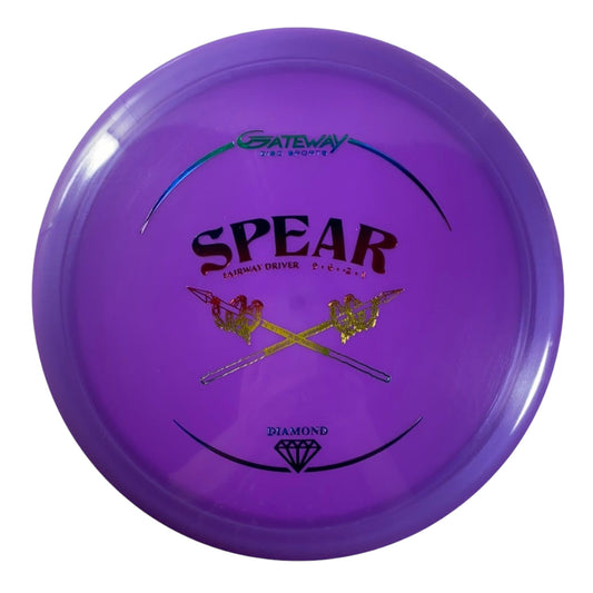 Gateway Disc Sports Spear | Diamond | Purple/Rainbow 176g Disc Golf