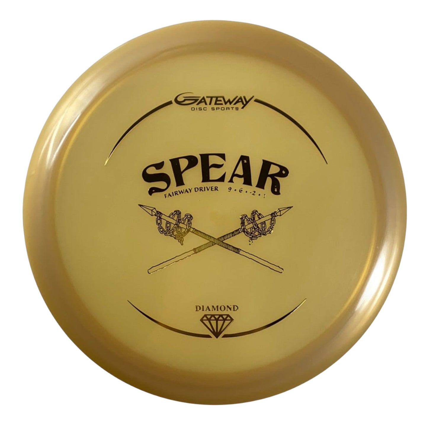 Gateway Disc Sports Spear | Diamond | Tan/Gold 175g Disc Golf