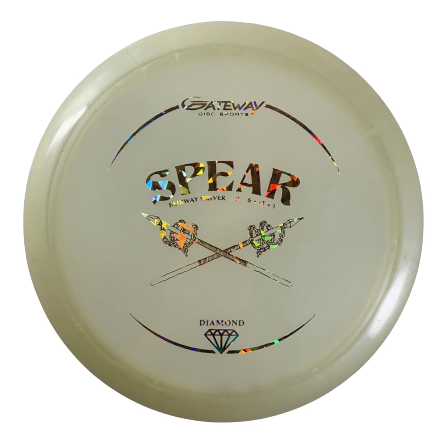 Gateway Disc Sports Spear | Diamond | White/Gold 171g Disc Golf