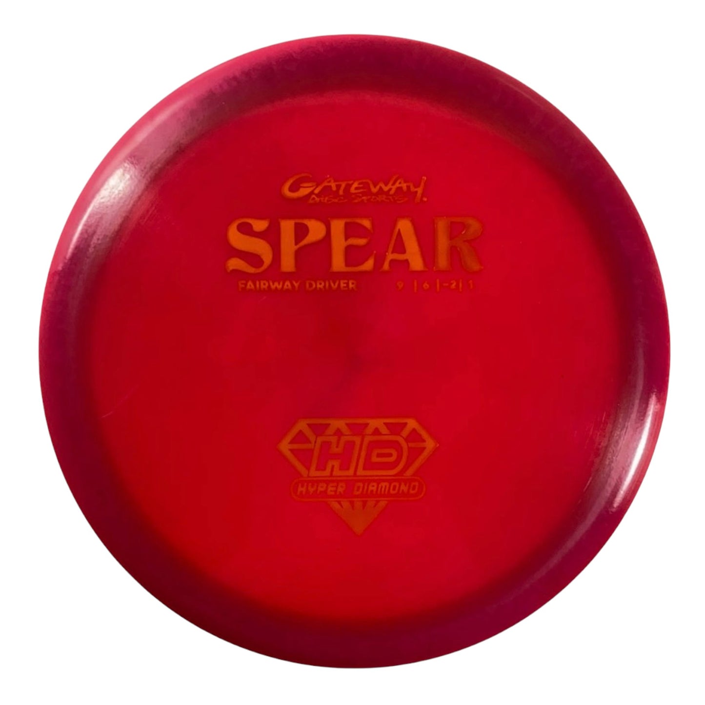 Gateway Disc Sports Spear | Hyper Diamond (HD) | Pink/Orange 171g Disc Golf