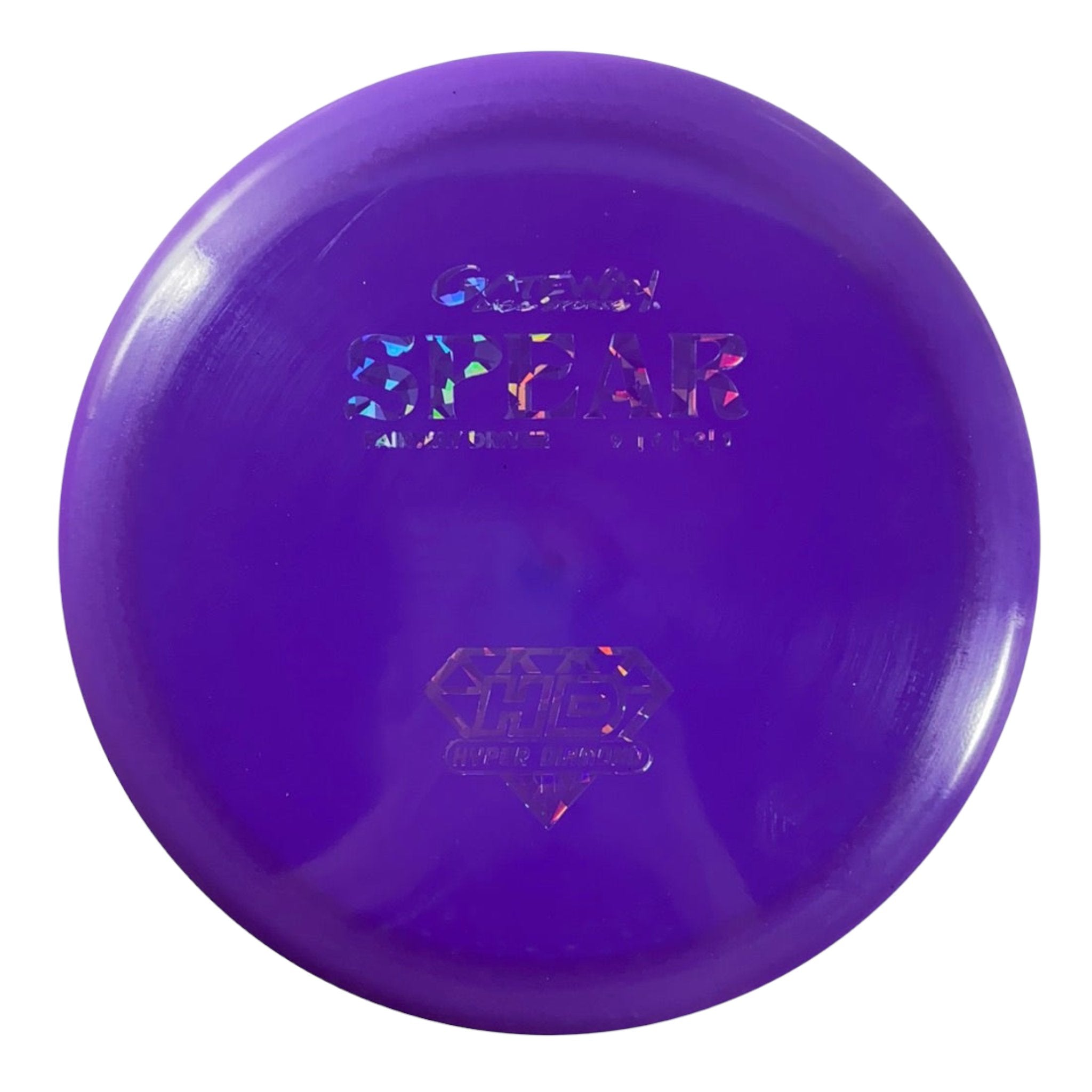 Spear | Hyper Diamond (HD) | Purple/Purple 170g by Gateway Disc Sports ...