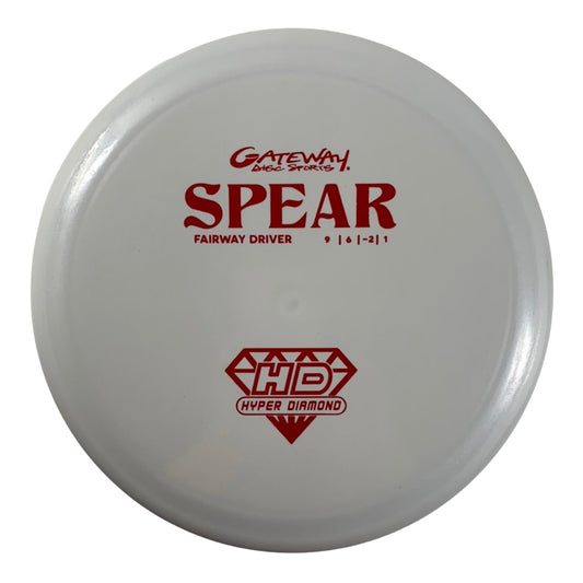 Gateway Disc Sports Spear | Hyper Diamond (HD) | White/Red 170g Disc Golf