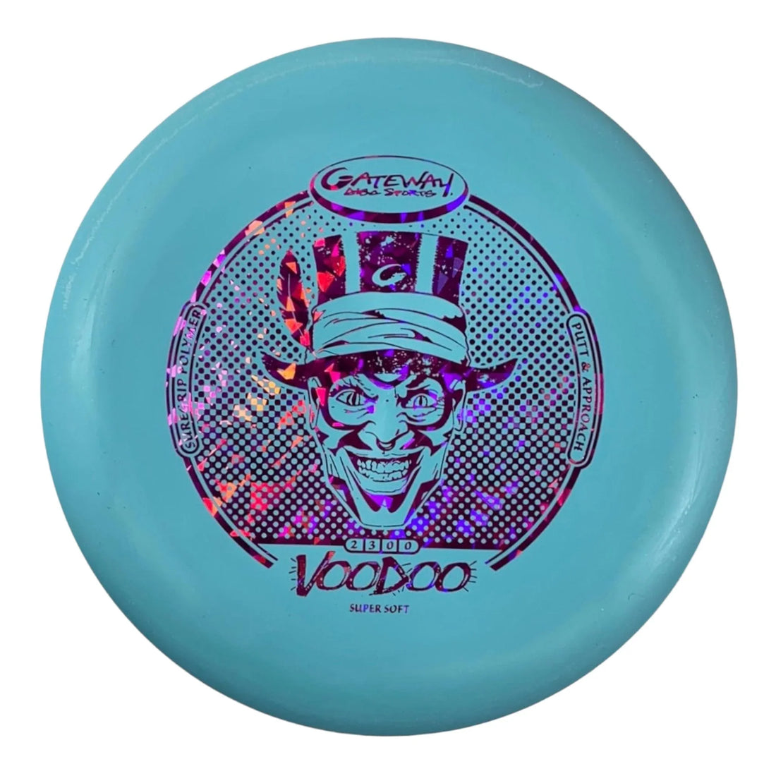 Gateway Disc Sports Voodoo | Super Soft (SS) | Blue/Pink 171 - 172g Disc Golf