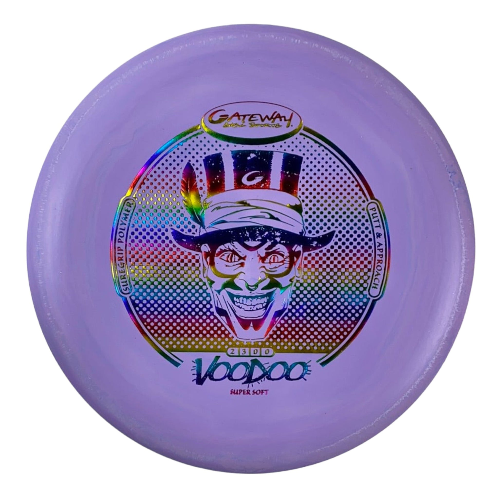 Gateway Disc Sports Voodoo | Super Soft (SS) | Purple/Rainbow 172g Disc Golf