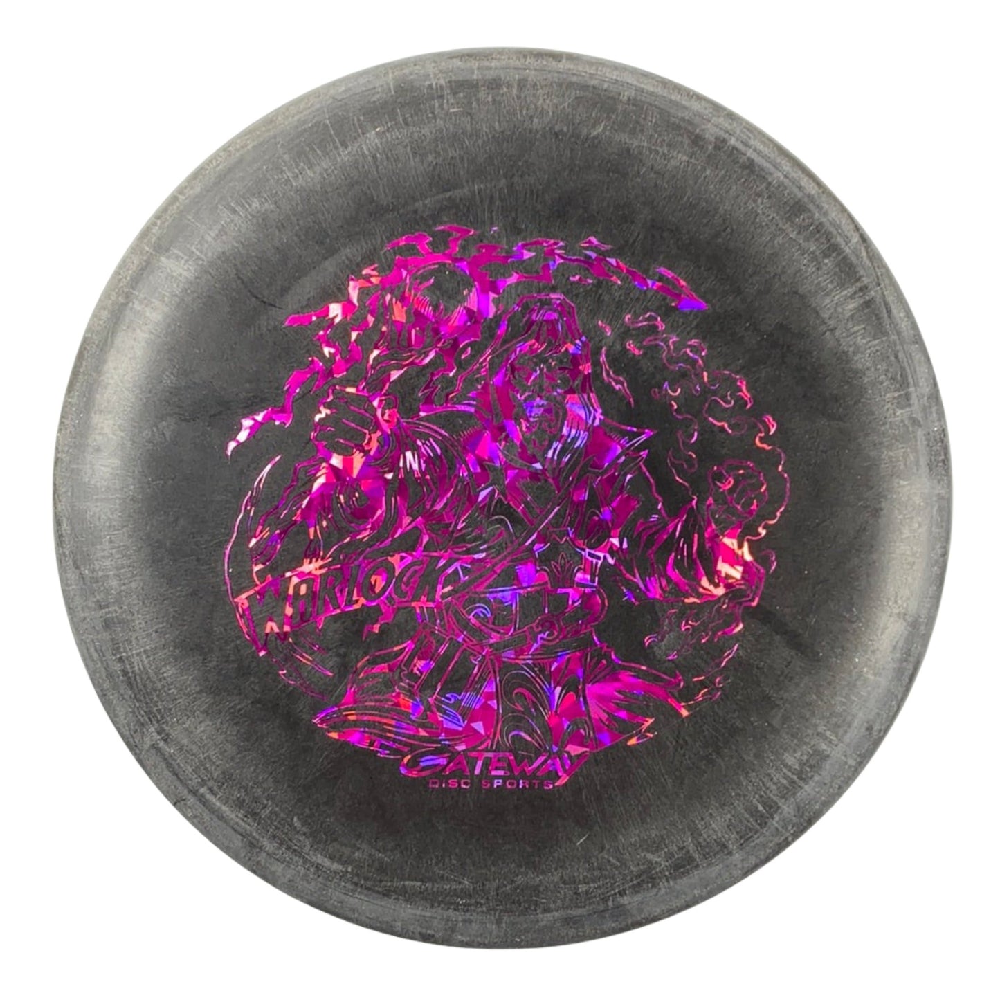 Gateway Disc Sports Warlock | Nylon Alloy | Black/Pink 168g Disc Golf