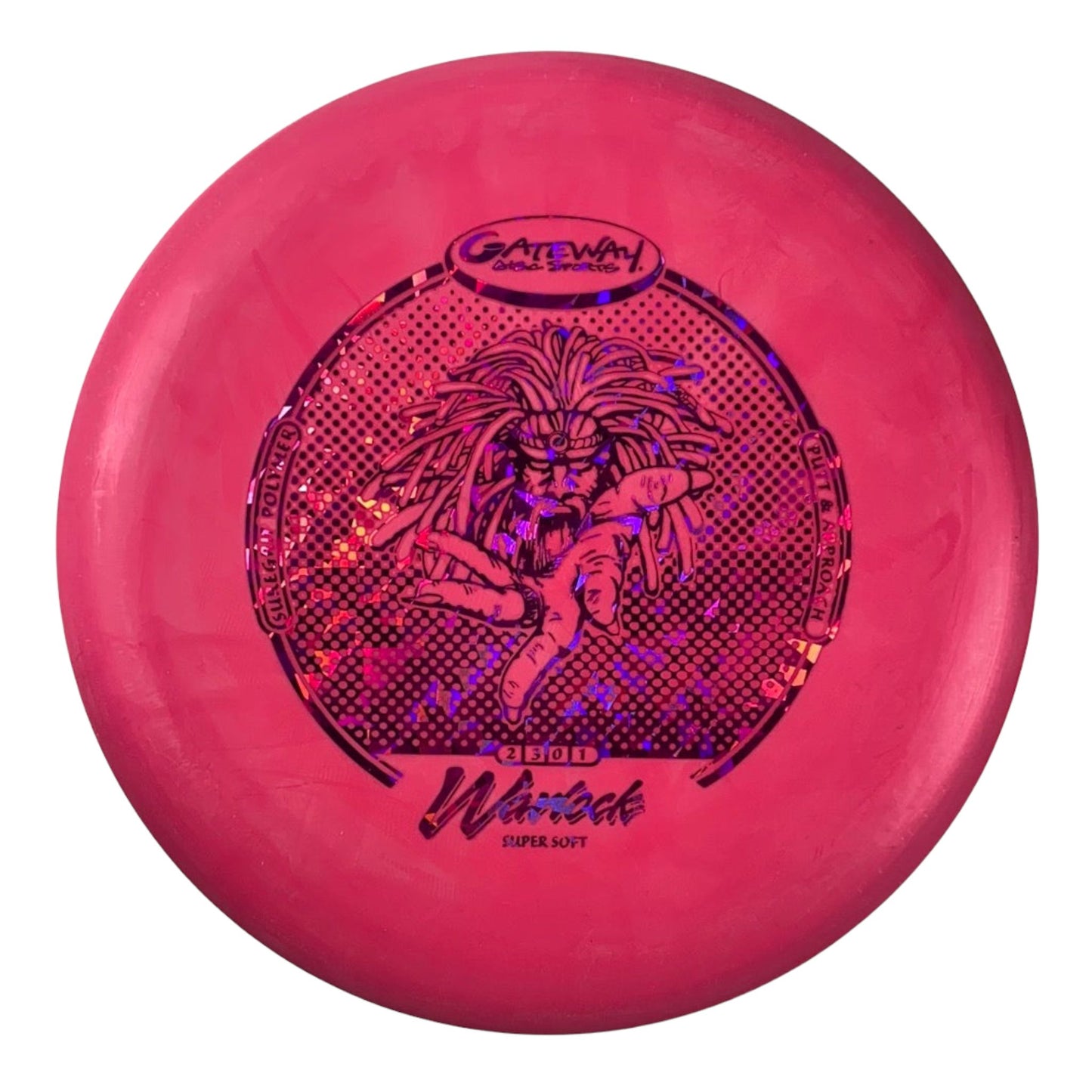 Gateway Disc Sports Warlock | Super Soft (SS) | Pink/Pink 175g Disc Golf