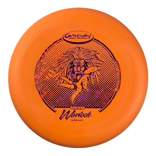 Gateway Disc Sports Warlock | Super Stupid Soft (SSS) | Orange/Pink 173g Disc Golf