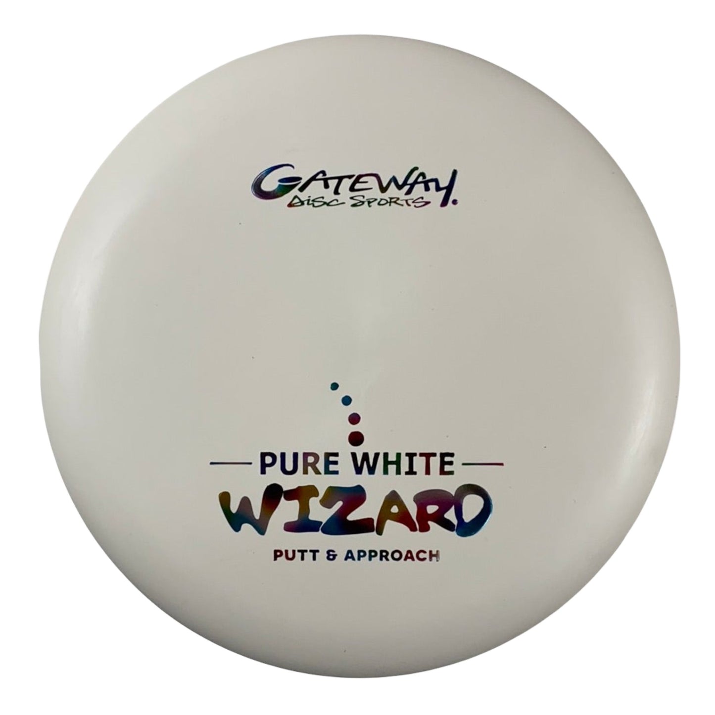 Gateway Disc Sports Wizard | Pure White | White/Rainbow 162-175g Disc Golf