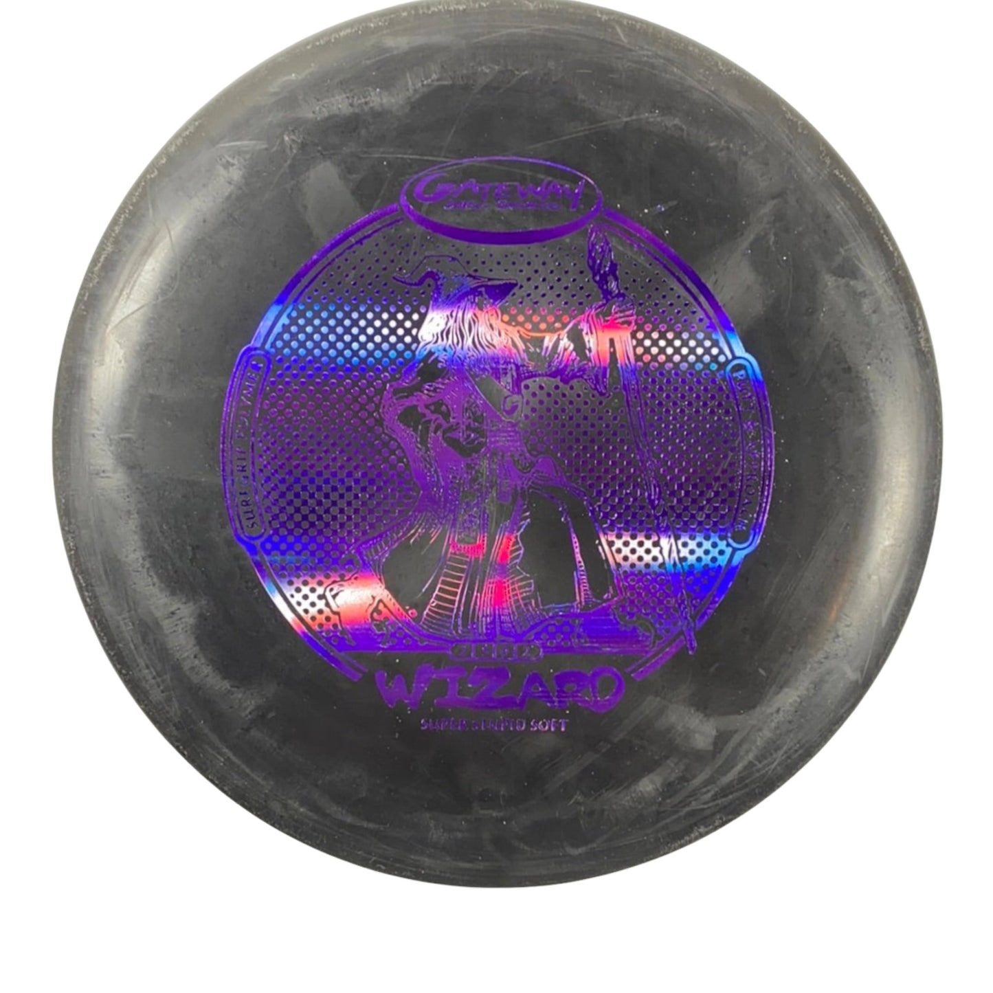 Gateway Disc Sports Wizard | Super Stupid Soft (SSS) | Black/Purple 166g Disc Golf