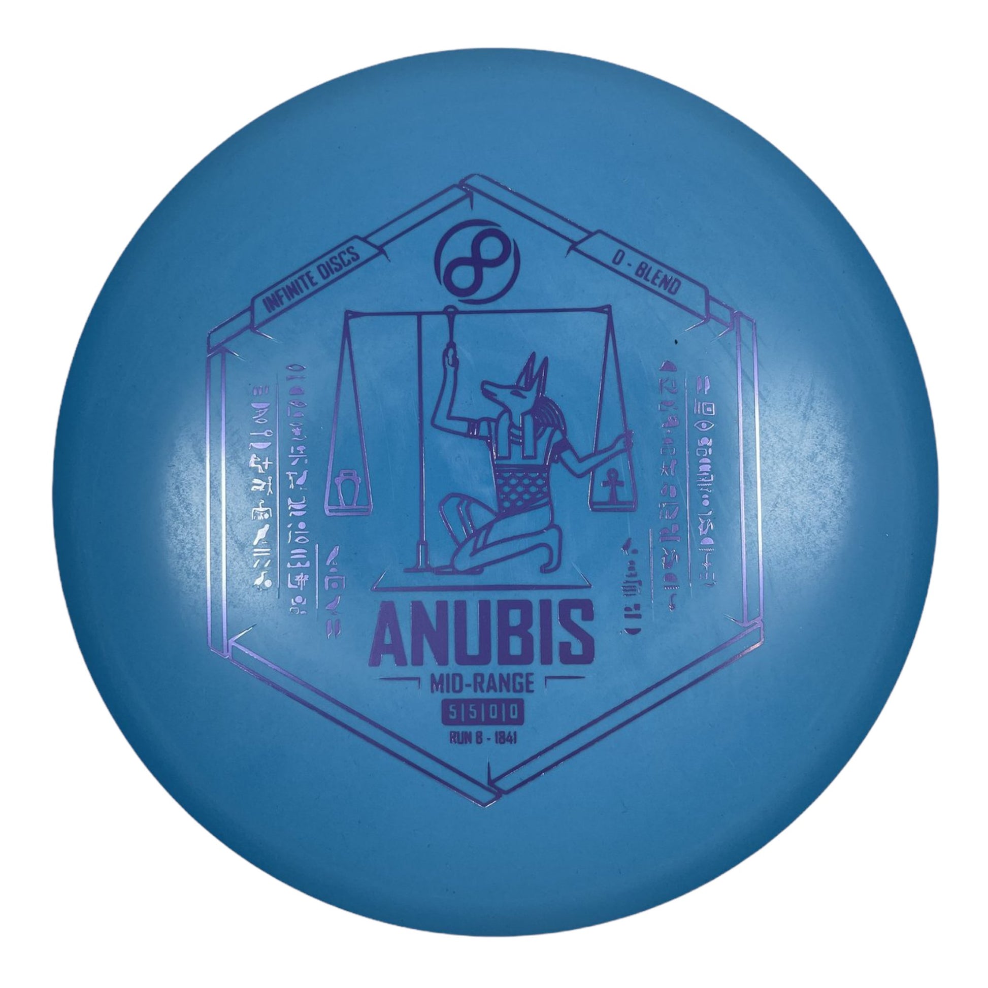 Infinite Discs Anubis | D-Blend | Blue/Lilac 169g Disc Golf