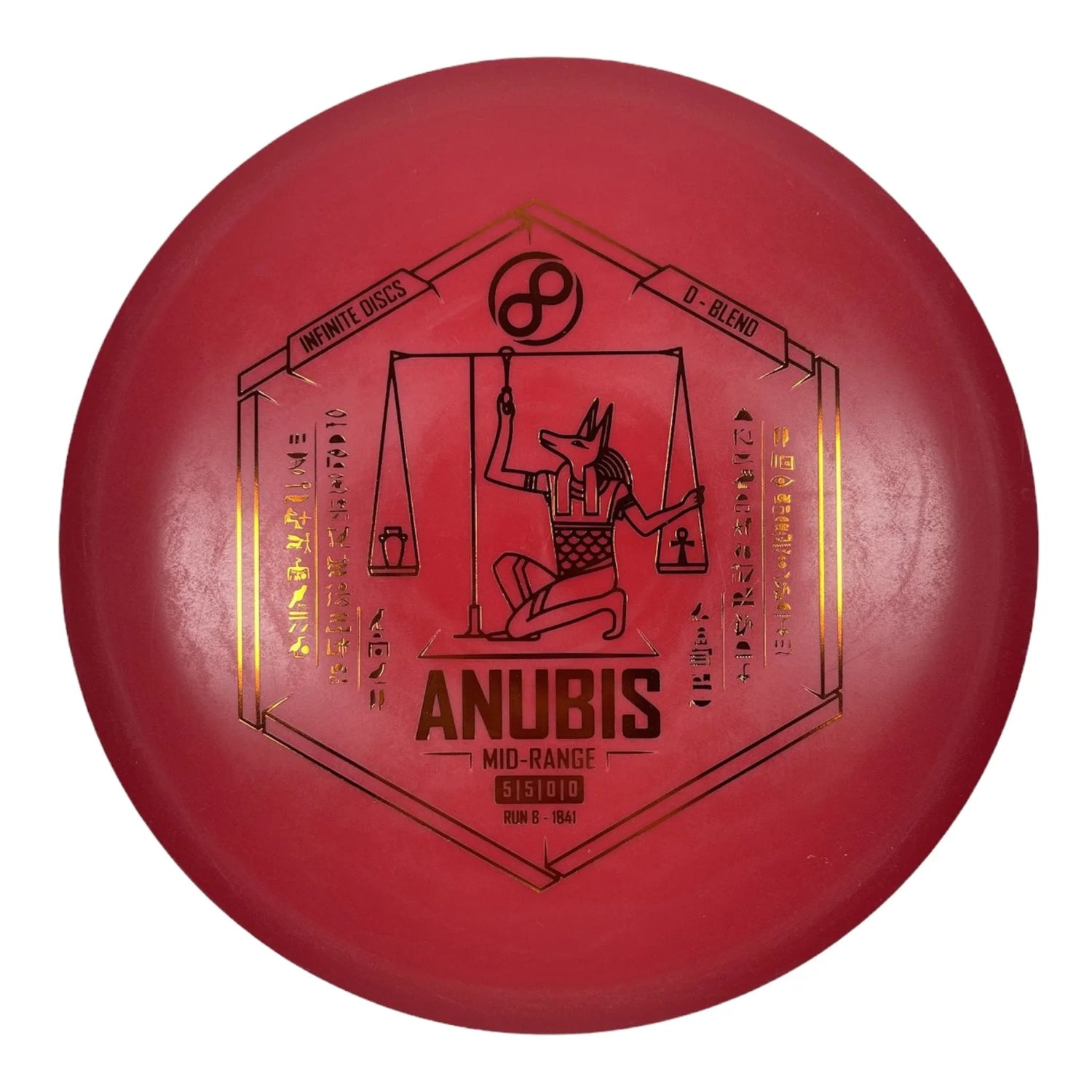 Infinite Discs Anubis | D - Blend | Red/Bronze 168 - 169g Disc Golf