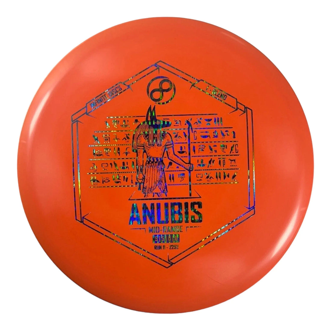 Infinite Discs Anubis | I - Blend | Orange/Blue Holo 176g Disc Golf