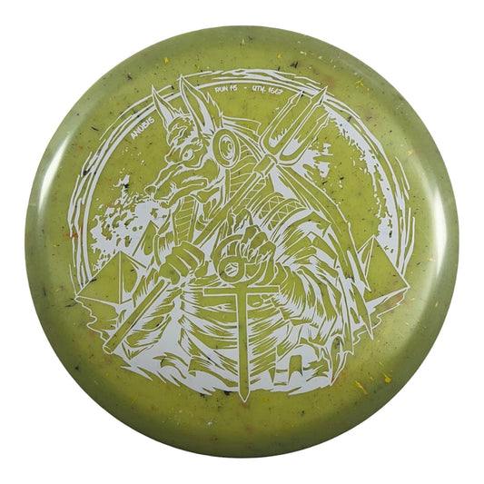 Infinite Discs Anubis | Splatter S-Blend | Green/White 180g Disc Golf