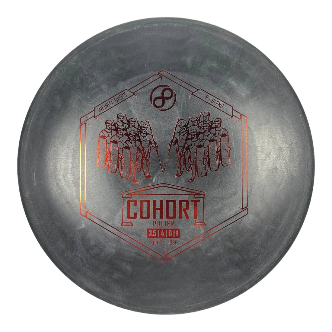 Infinite Discs Cohort | P - Blend | Black/Red 165g Disc Golf