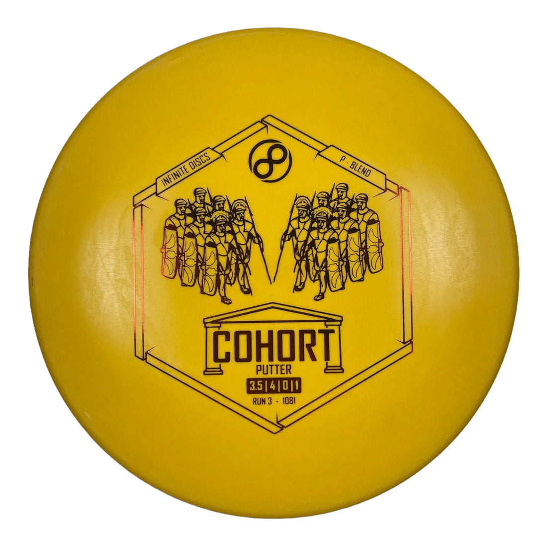 Infinite Discs Cohort | P - Blend | Yellow/Red 175g Disc Golf
