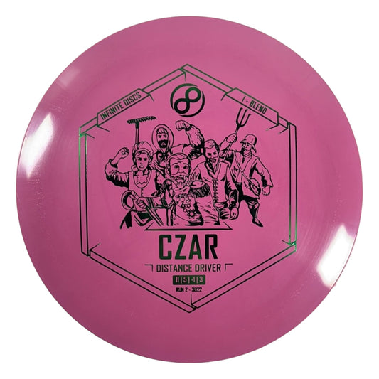Infinite Discs Czar | I-Blend | Pink/Green 168-169g Disc Golf
