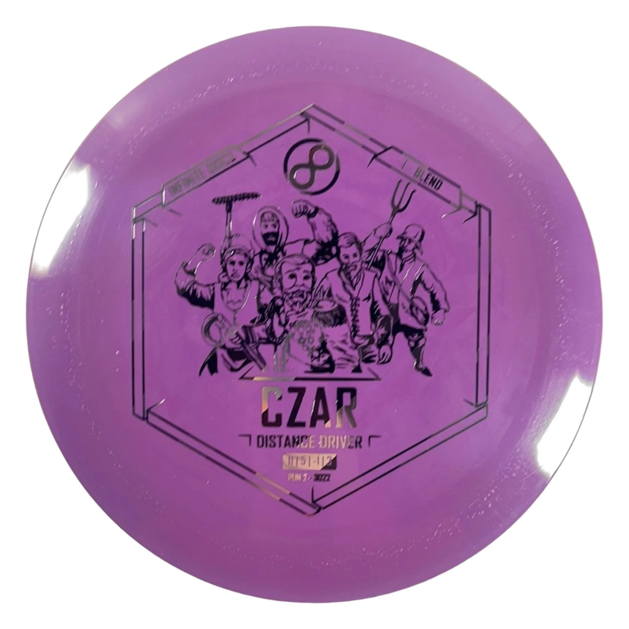 Infinite Discs Czar | I - Blend | Purple/Stripes 175g Disc Golf