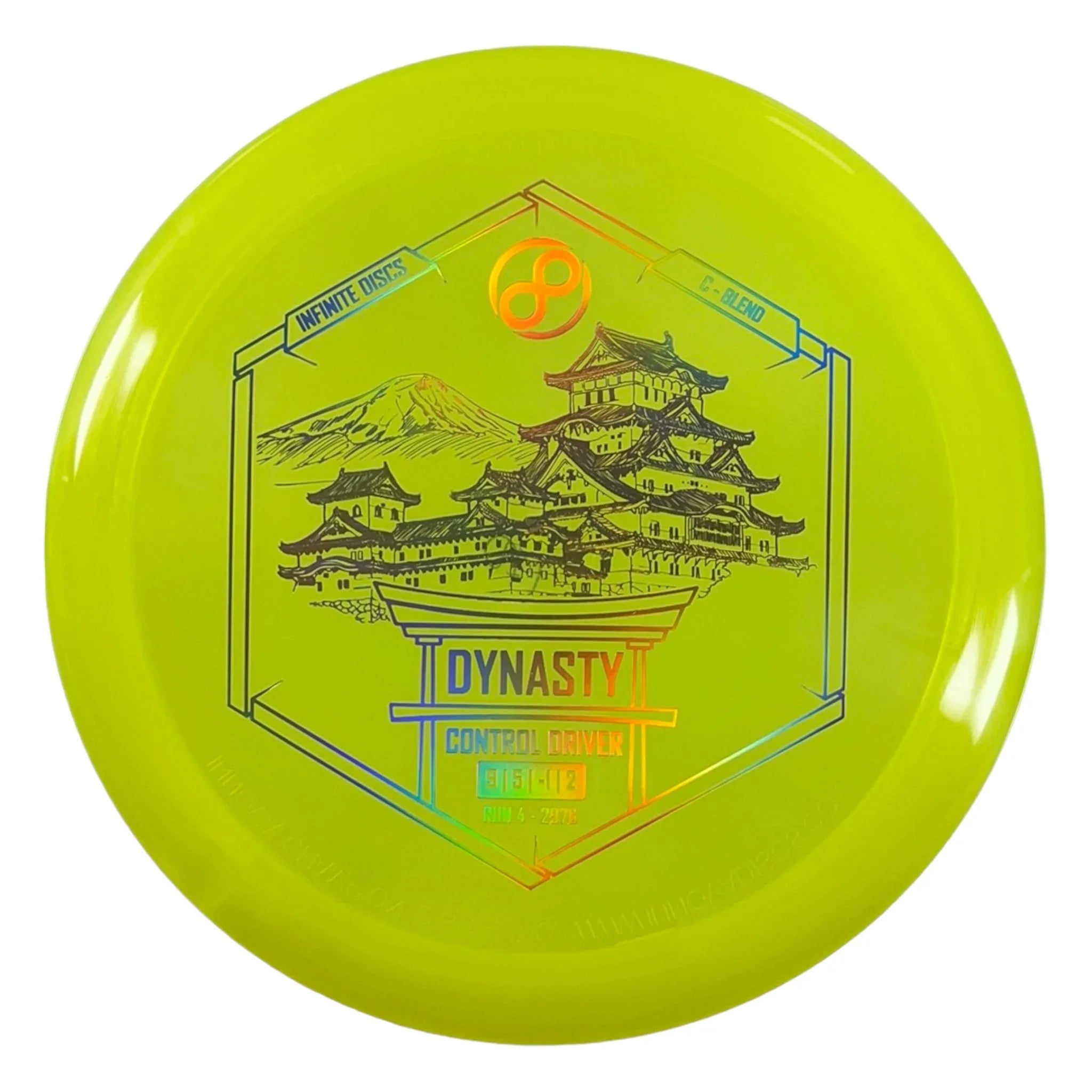 Infinite Discs Dynasty | C - Blend | Yellow/Gold 170g Disc Golf