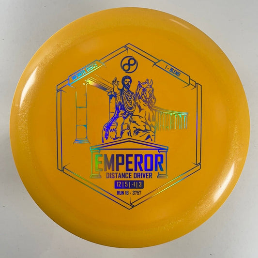 Infinite Discs Emperor | I-Blend | Yellow/Blue Holo 172g Disc Golf