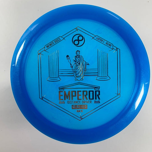 Infinite Discs Emperor | Luster C-Blend | Blue/Gold 175g Disc Golf