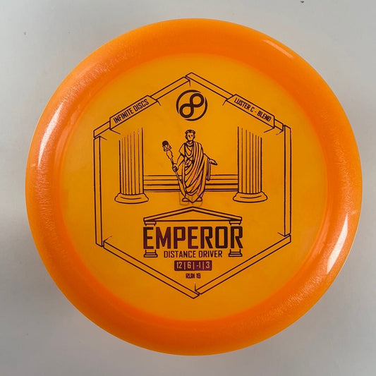 Infinite Discs Emperor | Luster C-Blend | Orange/Pink 170-171g Disc Golf