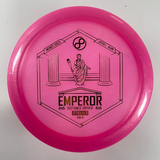 Infinite Discs Emperor | Luster C-Blend | Pink/Gold 175g Disc Golf