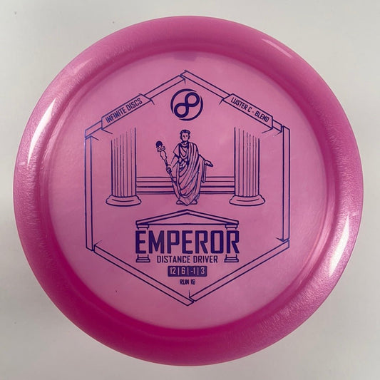 Infinite Discs Emperor | Luster C-Blend | Pink/Purple 175g Disc Golf