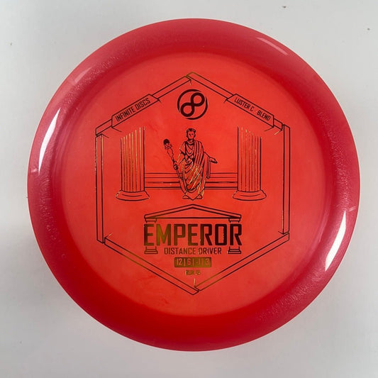 Infinite Discs Emperor | Luster C-Blend | Red/Gold 170g Disc Golf