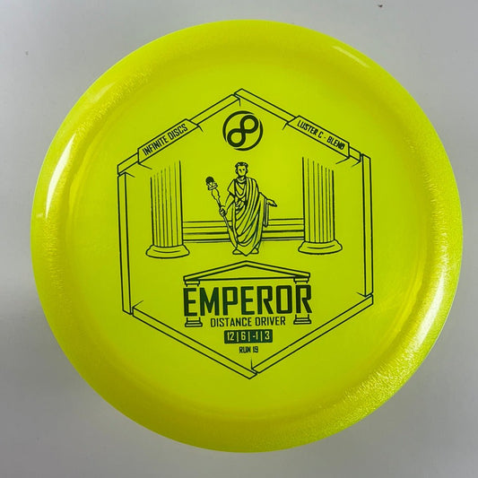 Infinite Discs Emperor | Luster C-Blend | Yellow/Blue 167g Disc Golf