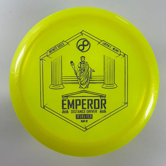 Infinite Discs Emperor | Luster C-Blend | Yellow/Purple 168g Disc Golf