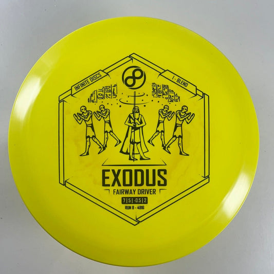 Infinite Discs Exodus | I-Blend | Yellow/Black 166-168g Disc Golf