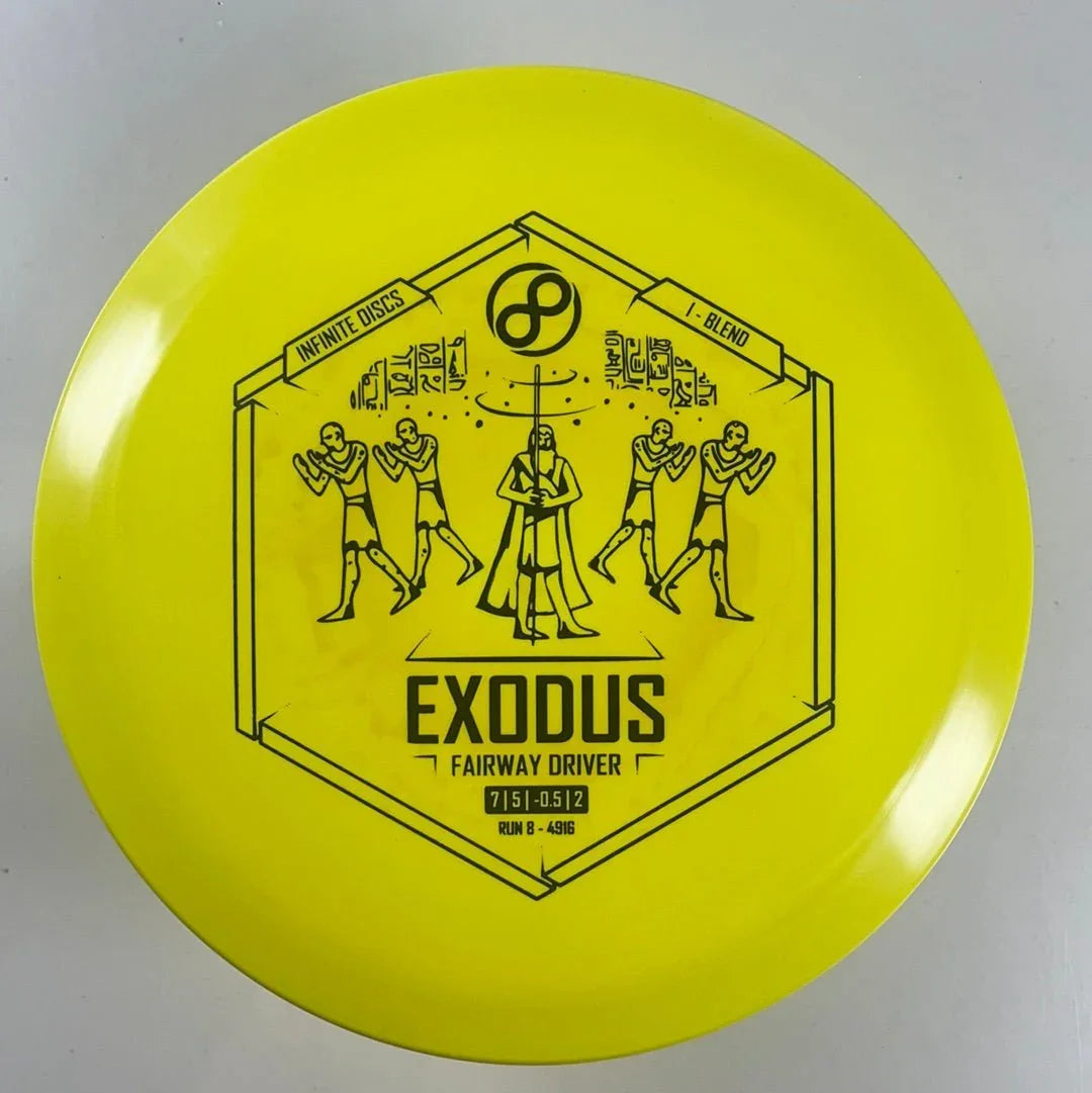 Infinite Discs Exodus | I - Blend | Yellow/Black 166 - 168g Disc Golf