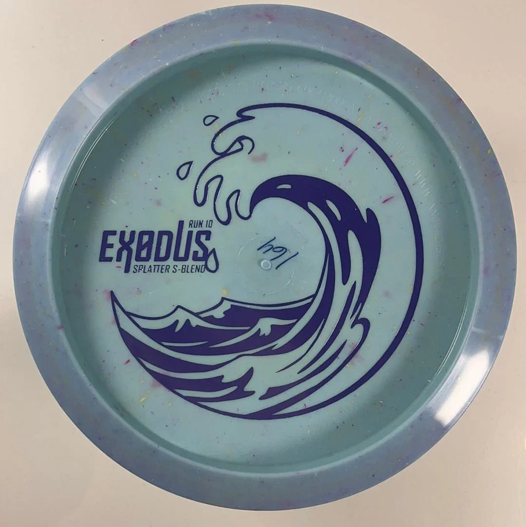 Infinite Discs Exodus | Splatter S - Blend | Blue/Purple 164g (Bottom Stamp) Disc Golf