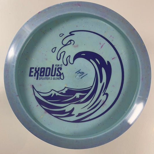 Infinite Discs Exodus | Splatter S-Blend | Blue/Purple 164g (Bottom Stamp) Disc Golf