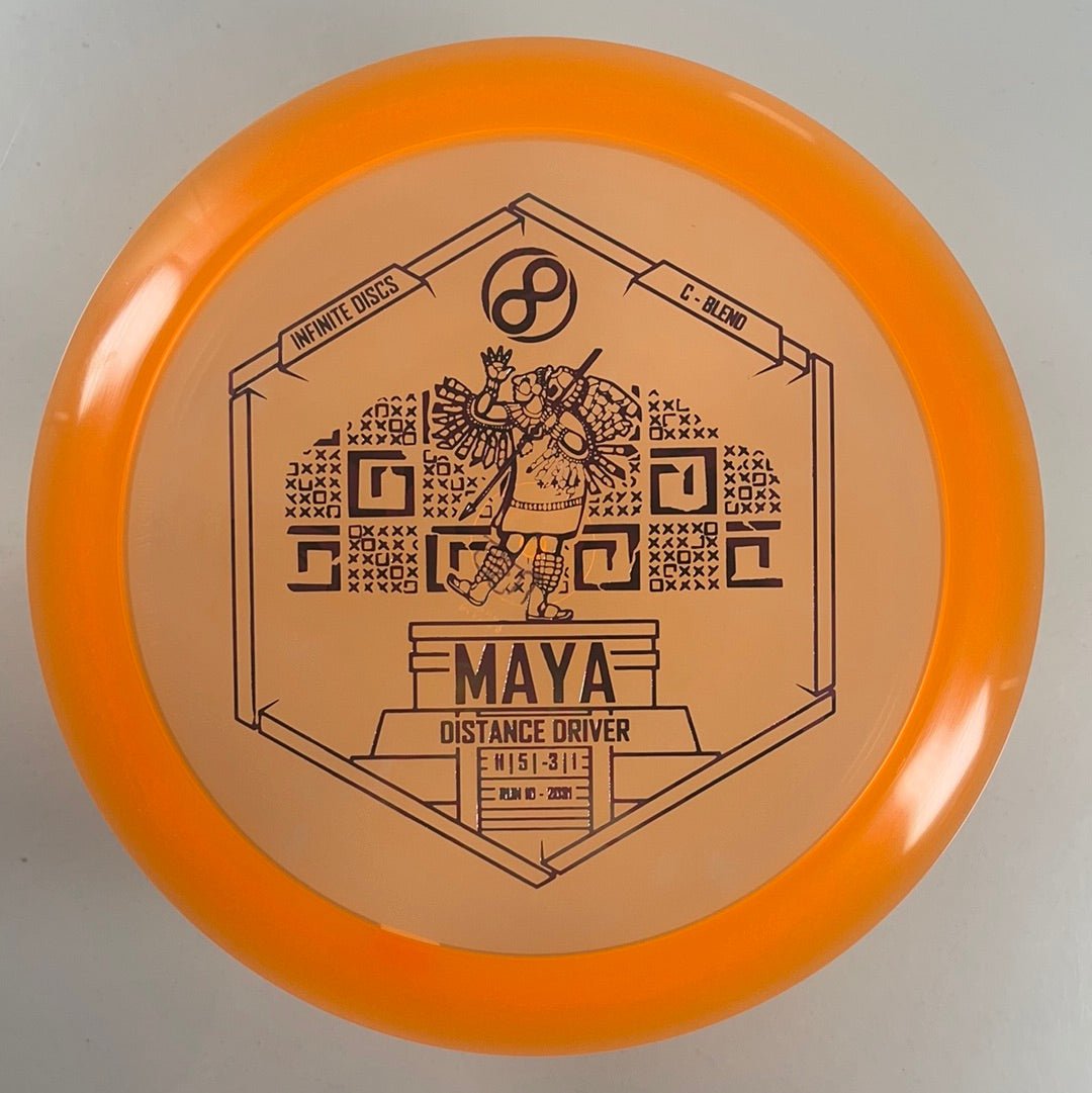 Infinite Discs Maya | C-Blend | Orange/Rose 173g Disc Golf