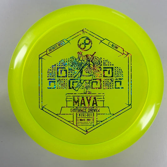 Infinite Discs Maya | C-Blend | Yellow/Partytime 171g Disc Golf